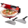 Image de DOMO DO9284PZ Four à Pizza électrique 1200 W   Four à Pizzas avec Pierre de Cuisson Ø 32 cm   Température Réglable jusqu’à 400°C   Inclus 2 Pelles à Pizza   PFAS Free