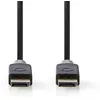 Image de Câble Display Port - DisplayPort Mâle - DisplayPort Mâle - 4K@60Hz - Plaqué Or - 2.00 m - Rond - PVC - Anthracite/Gris - Boîte