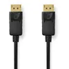 Image de NEDIS Câble Displayport - Connecteur DisplayPort - Connecteur DisplayPort - 8K @ 60 Hz - Nickelé - 2 m - Rond - PVC - Noir - Étiquette