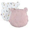 Image de NOUKIES Coussin Ergonomique + 2 Housses Rose/Blanche Motif Girafe