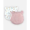 Image de Coussin de tête avec avec 2 housses bio Mix & Match Rose