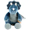 Image de NOUKIE'S - Peluche Musicale 20 cm pour bébé - Anneau en Bois - Sans piles - Jouet Nomade Compact pour Voyage, Poussette - Cadeau de Naissance - Dino Bleu Ops