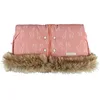 Image de Moufles pour poussette rose motif girafe - Noukie's