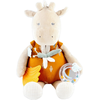 Image de Tiga, Stegi & Ops Peluche d'activités Tiga en Veloudoux et mousseline de coton BIO Beige/ocre