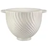 Image de KitchenAid Bol Mélangeur Céramique 4.7L, Finition Texturée Meringue Blanc, Four, Micro-ondes & Congélateur, Compatible Robots Pâtissiers 4.3L & 4.7L