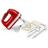 Image de KitchenAid Batteur à Main 9 Vitesses, Moteur CC 85W Silencieux avec Démarrage Doux, 6 Accessoires   Fouets, Crochets & Tige, Cordon Pivotant, Sac de Rangement, Rouge Empire