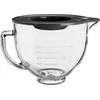 Image de KitchenAid Bol Mélangeur en Verre 4.7L avec Bec Verseur, Poignée & Couvercle Silicone, Micro-Ondes/Congélateur/Lave-Vaisselle, Compatible Robots 4.3L & 4.7L