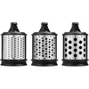 Image de KitchenAid Accessoire Râpes - 5KSMEMVSC - Supplement de 3 Pièces de Râpes pour Légumes, Fromage et Plus - Trancheuse Rapide - Inox
