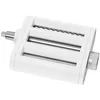 Image de KitchenAid 5KSM3PPA Lot de 3 rouleaux à pâtes et coupe-pâtes en plastique avec rouleau à pâtes, coupe-spaghetti, coupe-fettuccine, accessoire en plastique blanc pour mixeurs KitchenAid
