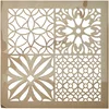 Image de Artemio Carreau Ciment Fleurs Pochoir Home Déco -, Plastique, Multicolore, 30,5 x 0,2 x 35 cm 15030026