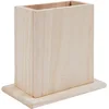 Image de Artemio Pot à Crayons en Bois, Beige, 10 x 7 x 12 cm