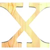 Image de Artemio 11,5 cm Bois Lettre x en majuscules, de couleur Beige