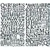 Image de Artemio 11004045 Alphabet autocollant paillettes noir