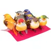 Image de Artemio 13001005 Lot de 6 Oiseaux Multicolores sur Pince, 5 cm x 6 cm x 2,5 cm