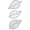 Image de Artemio Dies Feuilles à Nervures Set de 3 Matrices de Découpe, Autre, Argent, 8 x 1 x 22 cm 18050034