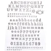Image de Artemio Alphabet Candy Set de 160 Tampons, Autre, Transparent, 15,5 x 0,4 x 26 cm 10001163