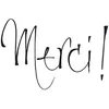 Image de Artemio ARTHE394 Merci ! Tampon E Texte Bois Multicolore 4,5 x 2,5 x 5,6 cm