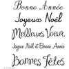 Image de Artemio Mini Tampons Transparents Mots de Noël