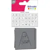 Image de Set 30 Pochoirs Alphabet 6X6 cm