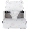 Image de NOUKIE'S - Rehausseur Rose Blanc Bébé de 9 mois à 3 ans Chaise Enfant avec Dossier et Coussin- Léger, Pliable et Nomade - Harnais, Sécurité - Imperméable, Déhoussable et Lavable - Max 13 kg - Voyage