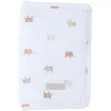 Image de Noukie's - Protège Carnet de Santé Mix & Match - Coton - Motif Éléphants   Cadeau naissance - Fermeture éclair et poche plastifiée   Protection Universelle pour Carnet