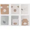Image de Lot de 6 protèges barreaux pour lit et parc bébé Fluffy, Orso et Lily Blanc, Gris et Marron