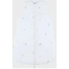 Image de Gigoteuse brodée en gaze de coton bio Fluffy, Orso et Lily Blanc