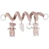 Image de NOUKIE’S - Spirale d’Activité pour Bébé - Rose - Fluffy & Lily - Doux avec Animaux en Peluche - À accrocher sur Poussette, Siège-Auto ou Lit - Développe Les Sens - Cadeau Naissance
