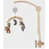 Image de Mobile musical avec bras en bois Fluffy, Orso et Lily