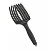 Image de Olivia Garden Fingerbrush Care Iconic - Large - Noir - Brosse Démêlante en Poils de Sanglier & Nylon pour Cheveux Sains et Brillants