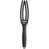 Image de Olivia Garden Fingerbrush Soin emblématique avec poils de sanglier et nylon, noir total, petite taille