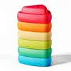 Image de Nattou Pierres d'Équilibre Blocky pour Enfants - Pierres Empilables - Antidérapantes - Jouet Sensoriel - Intérieur & Extérieur - Développe Motricité & Équilibre - 50 cm - Multicolore