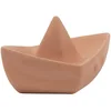 Image de Nattou Jouet de Bain en Caoutchouc 100% Naturel, Jouet Bateau pour la Baignoire, Sans BPA, Silicone, Orange