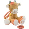 Image de Nattou Peluche Musicale en Coton et Velours, avec Musique et Anneau de Dentition en Silicone, Mila la Vache, Env. 30 cm, Mila, Zoë et Lana, Beige