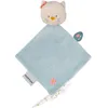 Image de Nattou Mini Doudou en Coton et Velours, Lana Le Chat, pour Nouveau-nés et Prématurés, env. 28 cm, Mila, Zoë et Lana, Bleu Clair