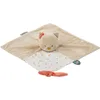 Image de Nattou Doudou Plat en Coton et Velours, Doudou Lana la Chatte, Compagnon de Route dès la Naissance, env. 27 x 27 cm, Mila, Zoë et Lana, Beige