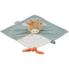 Image de Nattou Doudou Plat en Coton et Velours, Mila la Vache, Compagnon de Route dès la Naissance, env. 27 x 27 cm, Mila, Zoë et Lana, Bleu Ciel