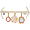 Image de Nattou Jouet à Suspendre pour Siège Auto en Velours, Hérisson Zoë, avec hochet et Autres activités, env. 32 cm, Mila, Zoë et Lana, Beige