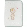 Image de Nattou Protège-Carnet de Santé en Polyester, Chat Lana, Couverture pour le carnet de santé, avec fermeture éclair, Env. 25 x 16,5 cm, Mila, Zoë et Lana, Vert clair