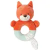 Image de Nattou Hochet en Peluche Oscar le Renard, 9 x 7 x 14 cm, Fanny et Oscar, Orange
