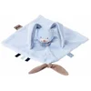 Image de Nattou Doudou Plat Lapin Bibou avec Attache pour Sucette, 27 x 27 cm, Alex et Bibou, Bleu (Lot de 2)