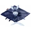 Image de Nattou Doudou Plat Âne Alex, 27 x 27 cm, Alex et Bibou, Bleu