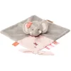 Image de Nattou Doudou Plat Éléphant Adèle, Adèle et Valentine, 27 x 27 x 5 cm, Gris/Rose (Lot de 2)