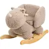 Image de Teddy Animal à bascule rhinocéros Taupe