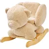 Image de Nattou Animal à bascule en tissu doux, Ours à bascule, Avec ceinture de sécurité, Balancement joyeux, Env. 60 cm, Lapidou, Polyester/Bois, Marron