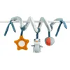 Image de Nattou Jouet à suspendre en polyester, Blaireau Felix, Avec hochet et autres activités, env. 30 cm, Felix et Leo, Bleu clair