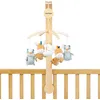 Image de Nattou Mobile avec boîte à Musique en Bois et Polyester, Blaireau et âne, Douce Berceuse La-Le-Lu, Felix et Leo, Beige