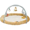 Image de Nattou Tapis d'éveil avec Arche de Jeu et différentes activités, Blaireau Felix et âne Leo, en Polyester, Env. 90 cm, Felix et Leo, Beige