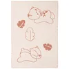 Image de Nattou Couverture Douillette pour Bébé, Réversible, 100% Coton, env. 75 x 100 cm, Vegan, Boris & Jungo, Beige
