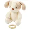 Image de Teddy Peluche bébé chien musical Blanc